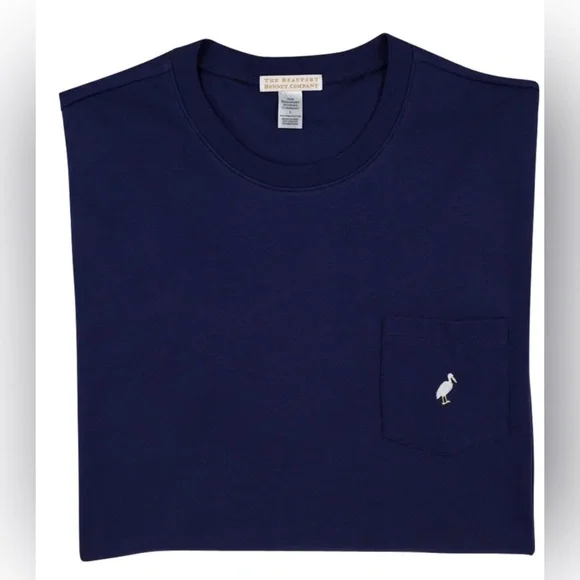 NWT TBBC Men’s L/S Nantucket Navy Carter Crewneck Stork Shirt - Picture 2 of 3